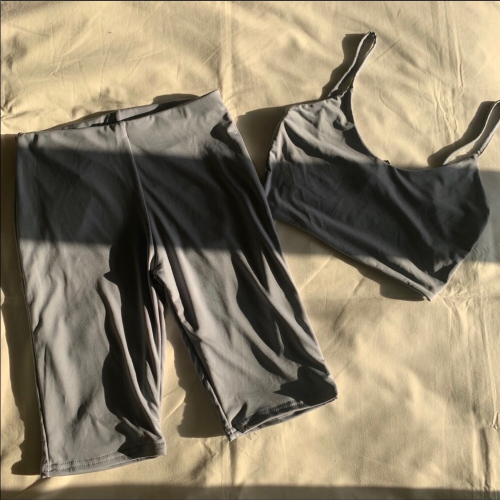 Crop Top and Biker Shorts Set 2 4